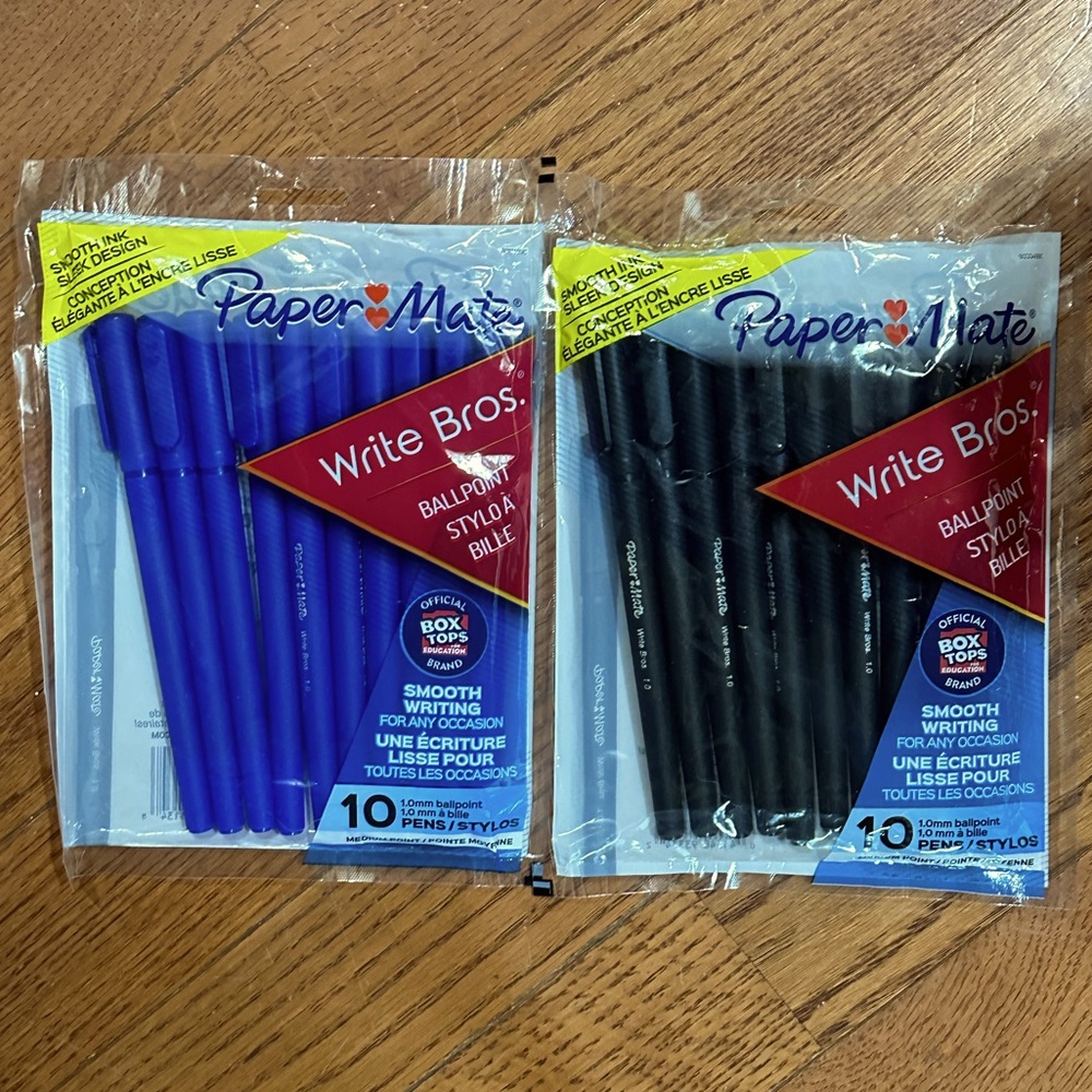 Paper Mate Write Bros. Medium 10ct Ball Point Pens, 2 Pack NWT